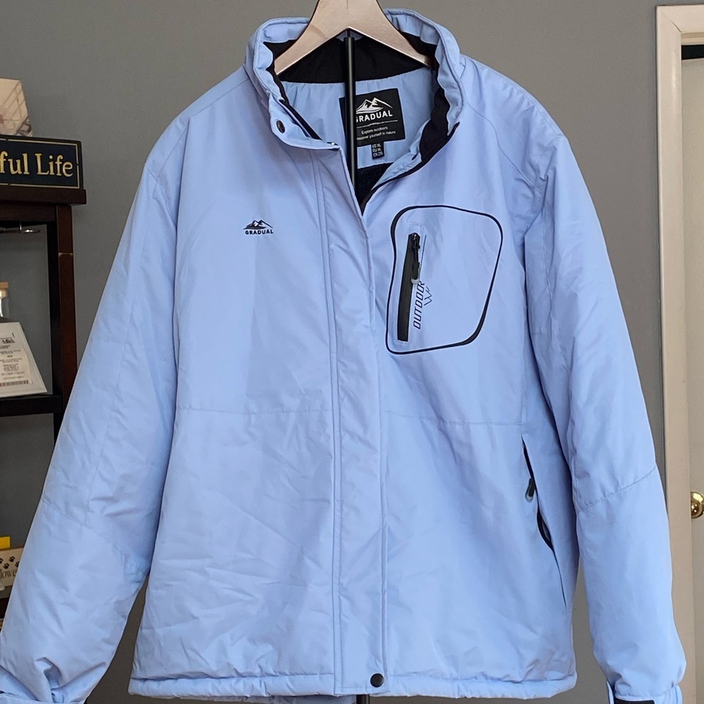 Women's Warm Weatherproof‎ Blue Jacket by Gradual